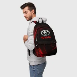 Рюкзак 3D [Toyota] Неоновые соты - фото 2