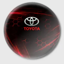 Значок [Toyota] Неоновые соты