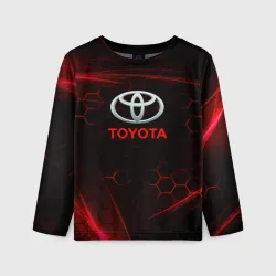 Детский лонгслив 3D [Toyota] Неоновые соты