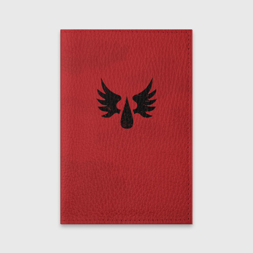 Обложка для паспорта матовая кожа Кровавые ангелы цвет легиона 9, цвет красный