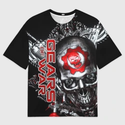 Женская футболка oversize 3D Gears of War Gears 5