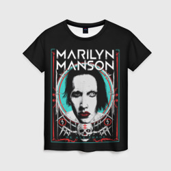 Женская футболка 3D Marilyn Manson - We are chaos