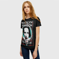 Женская футболка 3D Marilyn Manson - We are chaos - фото 2