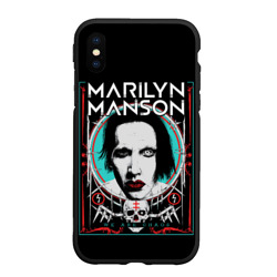 Чехол для iPhone XS Max матовый Marilyn Manson - We are chaos