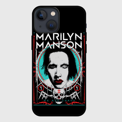 Чехол для iPhone 13 mini Marilyn Manson - We are chaos