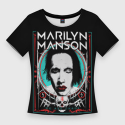 Женская футболка 3D Slim Marilyn Manson - We are chaos