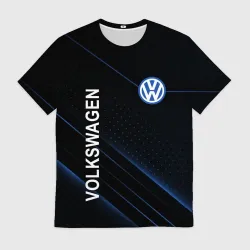 Мужская футболка 3D Volkswagen, Фольксваген sport