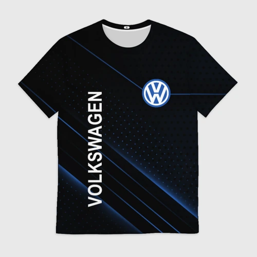 Мужская футболка 3D Volkswagen, Фольксваген sport