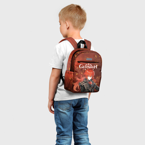 Детский рюкзак 3D с принтом ДИЛЮК ИЗ МОНДШТАДТА, фото на моделе #1