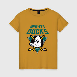 Женская футболка хлопок Анахайм Дакс, Mighty Ducks