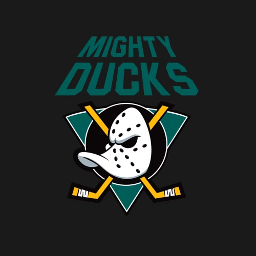 Мужской свитшот хлопок с принтом Анахайм Дакс, Mighty Ducks, фото на моделе #1
