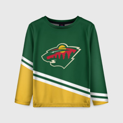 Детский лонгслив 3D Minnesota Wild NHL