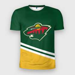 Мужская футболка 3D Slim Minnesota Wild NHL