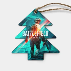 Игрушка деревянная Ёлочка Battlefield 2042 игровой арт