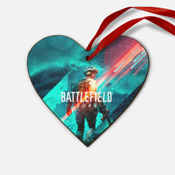 Деревянная игрушка Сердце Battlefield 2042 игровой арт