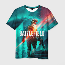 Мужская футболка 3D Battlefield 2042 игровой арт