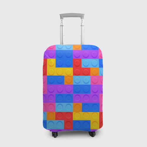 Чехол для чемодана с принтом Лего-го, вид спереди №1