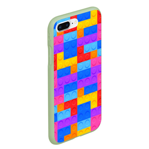 Чехол для iPhone 7Plus/8 Plus матовый Лего-го, цвет салатовый - фото 3