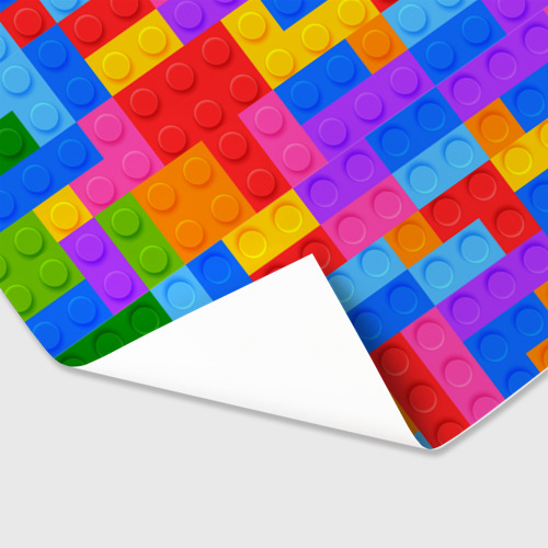 Бумага для упаковки 3D Лего-го - фото 3