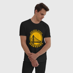 Мужская пижама хлопок Golden state Warriors NBA - фото 2