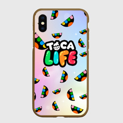Чехол для iPhone XS Max матовый Тока бока логотип