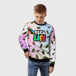 Детский свитшот 3D Тока бока логотип - фото 2