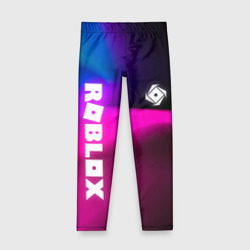 Детские леггинсы 3D Роблокс лого х эмблема