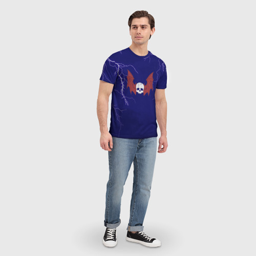 Мужская футболка 3D с принтом Повелители ночи до Ереси цвет легиона, вид сбоку #3