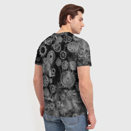 Мужская футболка 3D Механизм и дым, стимпанк, цвет 3D печать - фото 4
