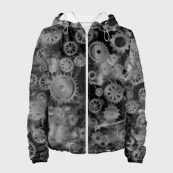 Женская куртка 3D Механизм и дым, стимпанк