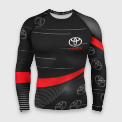 Мужской рашгард 3D Тойота Toyota red lines