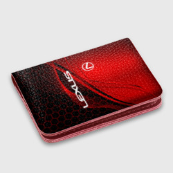 Картхолдер с принтом Lexus red geometry Лексус