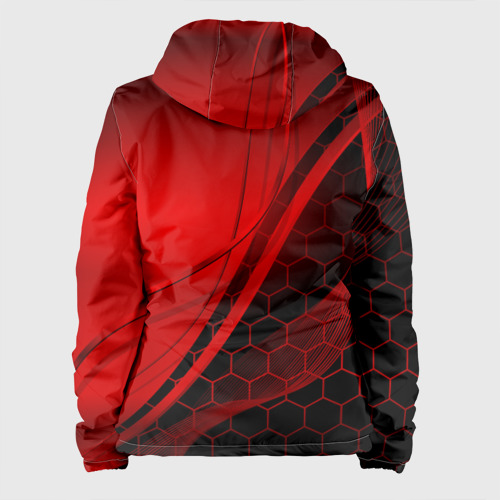 Женская куртка 3D Lexus red geometry Лексус, цвет белый - фото 2