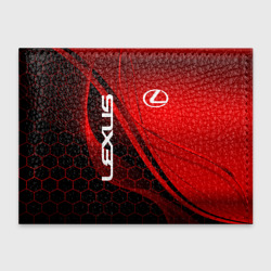 Обложка для студенческого билета Lexus red geometry Лексус
