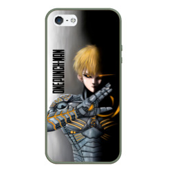 Чехол для iPhone 5/5S матовый Металлическое тело Геноса One Punch-Man