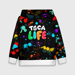 Детская толстовка 3D Toca Boca Rainbow paints Тока бока радужные краски