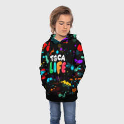 Детская толстовка 3D Toca Boca Rainbow paints Тока бока радужные краски - фото 2