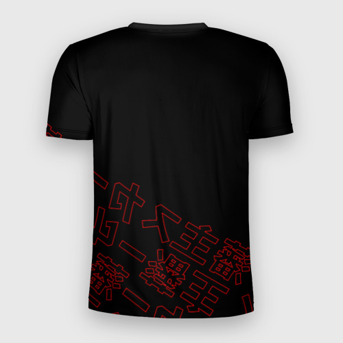 Мужская футболка 3D Slim Scarlxrd red style logo, цвет 3D печать - фото 2