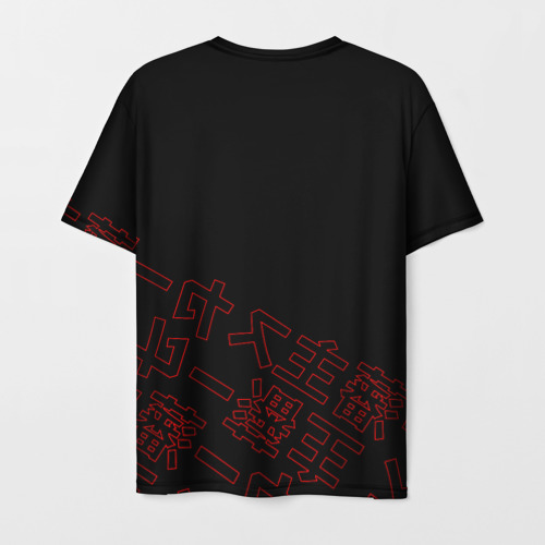 Мужская футболка 3D Scarlxrd red style logo, цвет 3D печать - фото 2