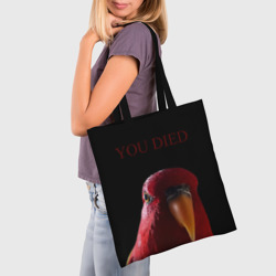 Шоппер 3D Красный попугай Red parrot - фото 2
