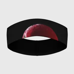 Повязка на голову 3D Красный попугай Red parrot
