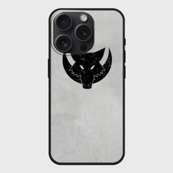 Чехол силиконовый для Apple iPhone 15 Pro матовый Лунные волки цвет легиона