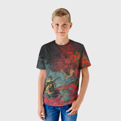 Детская футболка 3D Sekiro Самурай против дракона - фото 2