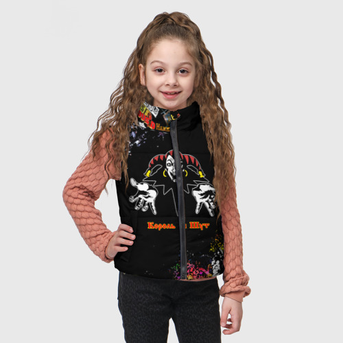Детский жилет утепленный 3D Лого рок групп, цвет черный - фото 3