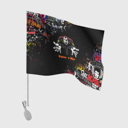 Лого рок групп – Флаг для автомобиля с принтом купить