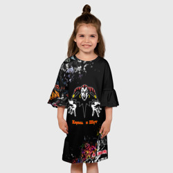 Детское платье 3D Лого рок групп - фото 2