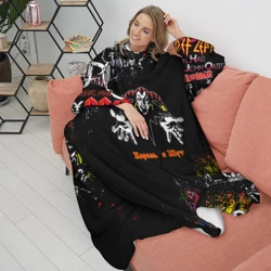 Плед с рукавами Лого рок групп - фото 2