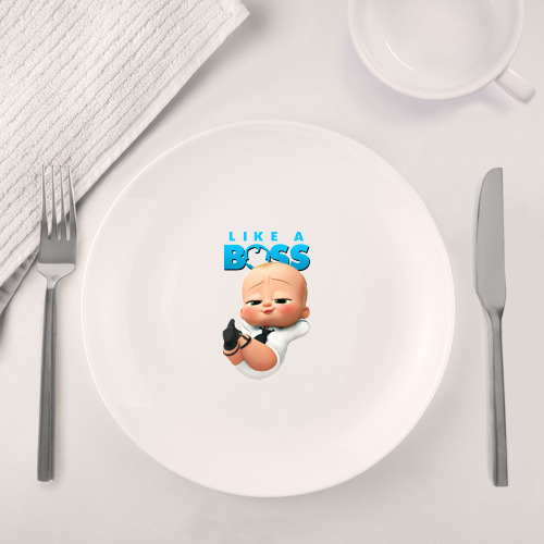 Набор: тарелка + кружка Босс Молокосос - Like a Boss - фото 4