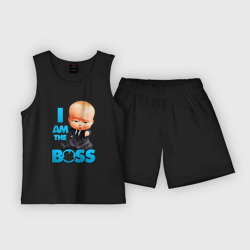 Детская пижама с шортами хлопок Босс Молокосос - I am the Boss