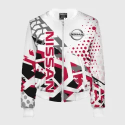 Женский бомбер 3D Nissan Ниссан